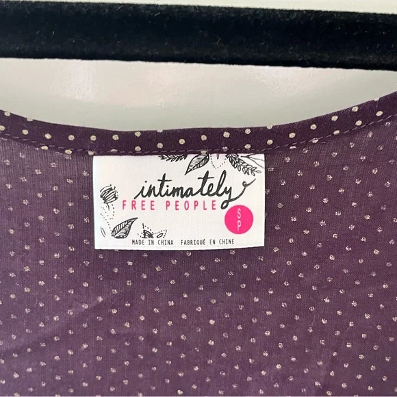 Woman’s Free People Purple Asymmetrical Ruffled Mini Dress - Picture 6 of 9